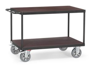 Zware tafelwagen 12405, laadvlak 1600 x 800 mm, antracietgrijs