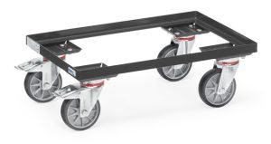 Eurobakken rolplateau 13580, laadvlak 605 x 405 mm, antracietgrijs.