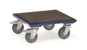 Rolplateau KF 6 G met houten platform en rubberen anti slip mat
