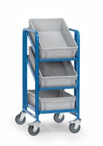 Euronorm bakkenwagen met bakken 2382 (Laadvlak 410 x 610 mm)