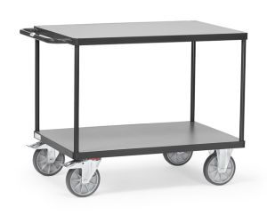 Zware tafelwagen 2403, laadvlak 1200 x 800 mm, antracietgrijs