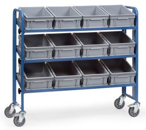 Bakkenwagen 2884 met 12 eurobakken, laadvlak 1240 x 415 mm