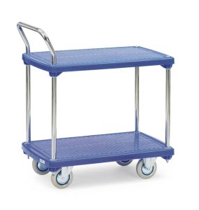 Kunststof tafelwagen 3132 met 2 etages, laadvlak 810x500 mm