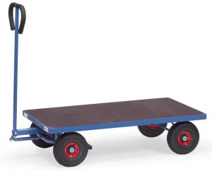 Handtrekwagen met platform 4002, laadvlak 1260 x 700 mm Luchtbanden