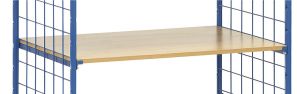 Etage 850 x 500 mm, incl. 1 paar etagedragers