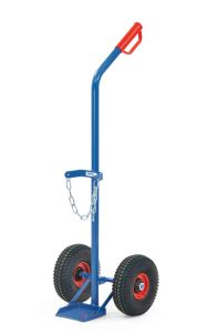 Gasflessenwagen 51091 met massief rubberen banden (voor 1 gasfles á 10 liter)