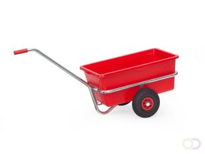 Handtrekwagen 6101 vuurverzinkt met kunststof bak