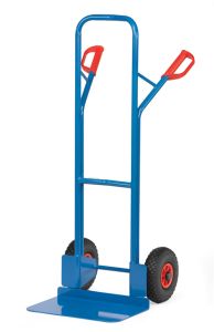 Stalen steekwagen B 1326 L met luchtbanden