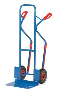 Stalen steekwagen B 1331 L met luchtbanden